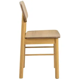 VCM 2er-Set Actona Stuhl Barlow Holz Braun Eiche