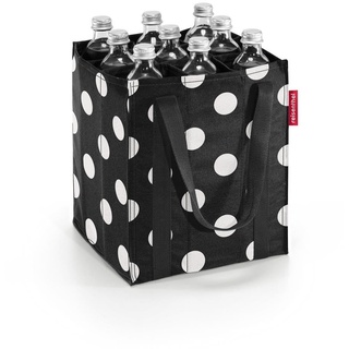 Reisenthel bottlebag - 9 Fächer, einfaches Recycling der Flaschen, Tragegurte, Couleur:dots white