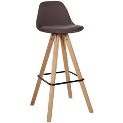 CLP Barhocker Corbin Stoff-Bezug Square I Holz-Gestell
