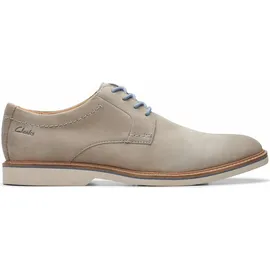 CLARKS Atticus LTLace Oxford, Grau, Nubuk, 42,5 EU - 42.5