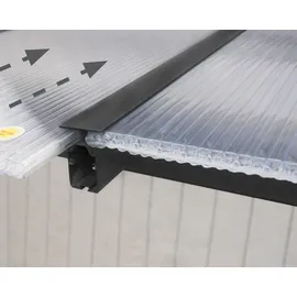 CANOPIA Terrassenüberdachung Olympia 6,1 x 3 m grau