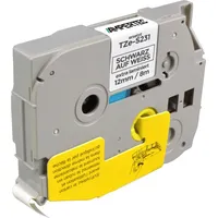 Ampertec P-Touch Band kompatibel zu TZe-S231 schwarz auf weiß