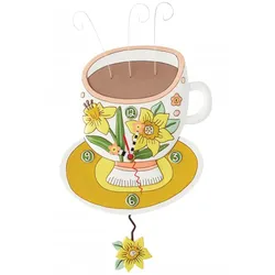 Allen Design -Wanduhr Teacup Quarz 41cm- 6015367