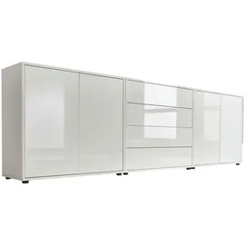 BMG Möbel Sideboard Mailand Set 5 237 x 73 x 33 cm Weiß