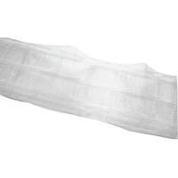 GARDINIA Multifunktionales Gardinenband mit verdeckter Schlaufenfunktion, Geeignet für Haken und Gleiter, Schlaufenband, 10 cm breit, 10 m lang, 100 % Polyester, Transparent