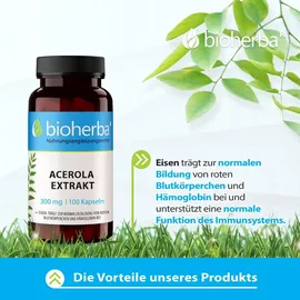 Bioherba Acerola Kapseln 300 mg 60 St.