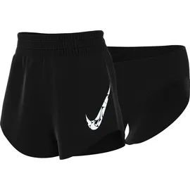Nike One Swsh Sportshorts Schwarz/Weiß M