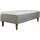 Home Affaire Boxspringbett HOME AFFAIRE "Osterberg", grau (light gray), B:71cm L:201cm, 100% Polyester, Komplettbetten, Boxspringbett, mit Taschen-Federkernunterbox