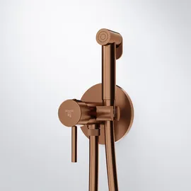 Steinberg Serie 100 Einhebelmischer mit Bidetbrause Brushed Copper 1001350BC