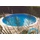 Evolution Poolfolie Rund 0,8 mm Adriablau Keilbiese 460 x 120 cm
