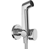 Hansgrohe Bidette Handbrause S EcoSmart für Warmwasser mit Duschkopfhalterung und Brauseschlauch 125 cm, chrom