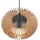 Trio Colino 1-flg. Ø40cm rund Holz natur, Metall schwarz matt