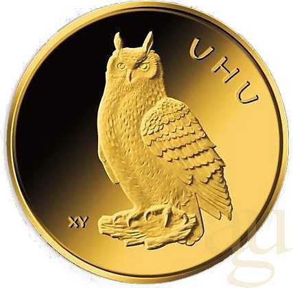 20 Euro Goldmünze Heimische Vögel - Uhu 2018 (F)