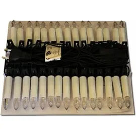 Nipach GmbH 30er LED Lichterkette Weihnachtsbaumbeleuchtung für Innen Christbaumkerzen XMAS