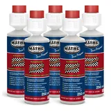 MATHY Benzin-Stabilisator MATHÉ Classic Bleiersatz 5 x 250 ml, 1,25 l, (5-St) Hochkonzentrierter Ventilschutz, für klassische Benzinmotoren/Oldtimer