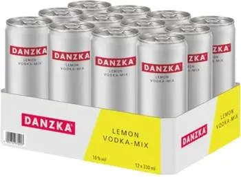 Danzka Lemon Vodka-Mix Mischgetränk 10% Vol. 12x 330ml
