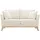 miliboo Couch Stoff 2-Sitzer Weiß