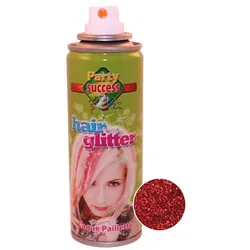Rotes Glitzer-Haarspray 125ml - OS