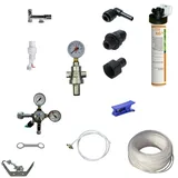 bietal® Anschlußpaket Sprudelwasser Tafelwasseranlagen Gerät Auftisch Wasser Sprudel Tafelwassergerät Aktivkohle Filter