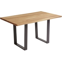 SCHÖSSWENDER Baumkantentisch »Oviedo 4«, FSC®-zertifiziertes Massivholztischplatte mit Baumkante, braun