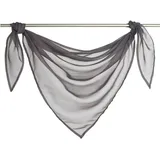 Querbehang Deko Gardinen aus transparentem Voile Triangle Schals L*B 200 * 100cm Grau