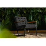 KAWOLA Sessel ARLY Polstersessel Bezug Velvet schwarz