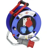 Brennenstuhl Garant CEE 1 IP44 Kabeltrommel 30m Kabel in schwarz, CEE-Steckdose 16A 5polig