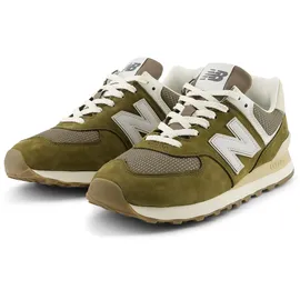 New Balance 574 Herren Calcium / Dark Silver Metallic 40