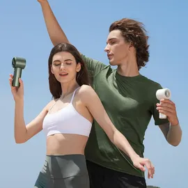 JISULIFE Pro1 3600 mAh FA53 (ABS) Mini-Gebläse, tragbarer USB-Ventilator - Weiß