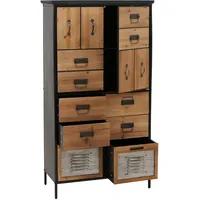 Mendler Apothekerkommode 136 x 73 x 35 cm Beige