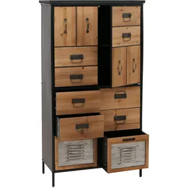 Mendler Apothekerkommode 136 x 73 x 35 cm Beige
