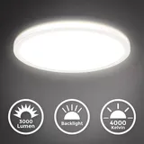 B.K.Licht LED Panel mit LED Backlight,weiß, 1xLED/22W