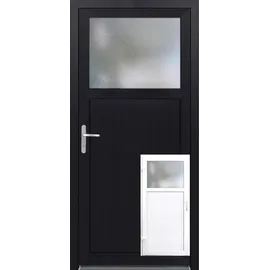 PANTO K 504 links 88 x 198 cm anthrazit/weiß