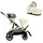 cybex retail gmbh Cybex Gazelle S Kinderwagen inkl. Cot S Babywanne / Kombikinderwagen, Farbe:Seashell / Taupe