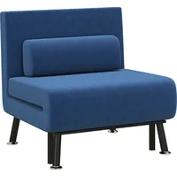 Homcom Schlafsessel, Klappbett mit Bettfunktion, Rückenkissen,