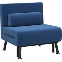 Homcom Schlafsessel, Klappbett mit Bettfunktion, Rückenkissen,