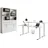 BMG Möbel Büromöbel-Set e-Office Set 20, (Büromöbel-Set 20, elektrisch höhenverstellbarer Schreibtisch + Aktenschränke), stufenlos verstellbar 69-119 cm, mit Memory-Funktion weiß