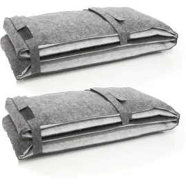 Dune Design Bankauflage 180 x 28 x 1 cm grau 2 St.