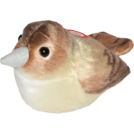 Wild Republic Vögel mit Ton Nachtigall 15 cm Braun