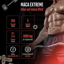 GEN GERMAN ELITE NUTRITION Maca Kapseln Extreme 30.000 mg 365 Stück