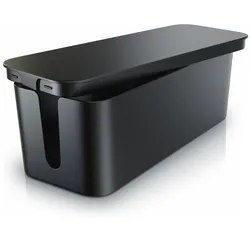 BEARWARE Kabelbox, Kabel Box mit Gummifüßen - Kabelmanagement / dezente Optik / Ladebox