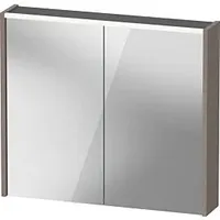 Duravit D-Code Spiegelschrank Verspiegelt,DC7106043431000 800x700x148, Basalt Matt, Steckdose FR,