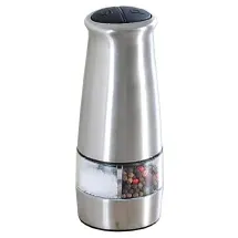 KESPER Pfeffer- und Salzmühle, aus Edelstahl in der Farbe Silber Größe: 6,5x6x20 cm, 13720