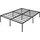 [en.casa] Metallbett Vårdö mit Matratze 140x200 cm Schwarz [en.casa]