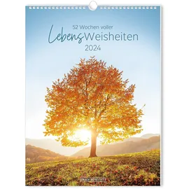 Grafik-Werkstatt Grafik Werkstatt "Das Original" Wochenkalender 2024 LebensWeisheiten: Wochenkalender groß