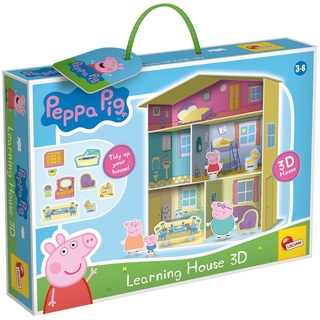 Lisciani – PEPPA PIG - 3D-Haus – Lernspiel für Kinder ab 3 Jahren – Mehrfarbig – 39,2 x 6,7 x 28,5 cm – Fördert die Hand-Auge-Koordination und Kreativität