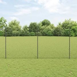 vidaXL Zaun 1,6 x 10 m Grau/Stahl