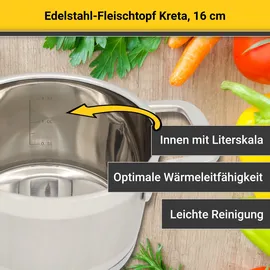 Krüger Kreta Fleischtopf 16 cm rund