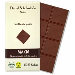 MAKRI Dattel Schokolade Natur 59% bio