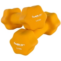 MOVIT Hantel-Set 2er Set Neopren Hanteln, Kurzhanteln, (Set, 2er-Set), Hantel in 8 Gewichts- und Farbvarianten 2x 0,5kg bis 2x 5kg orange